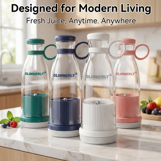 ⚡FLASH SALE · Up to 50% OFF ⚡ GLIMMERLY® Portable Juicer – Blend Fresh Smoothies & Juice for Gym, Office & Travel