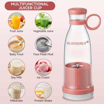 ⚡FLASH SALE · Up to 50% OFF ⚡ GLIMMERLY® Portable Juicer – Blend Fresh Smoothies & Juice for Gym, Office & Travel