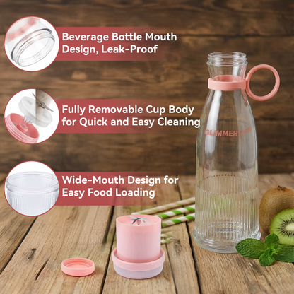⚡FLASH SALE · Up to 50% OFF ⚡ GLIMMERLY® Portable Juicer – Blend Fresh Smoothies & Juice for Gym, Office & Travel