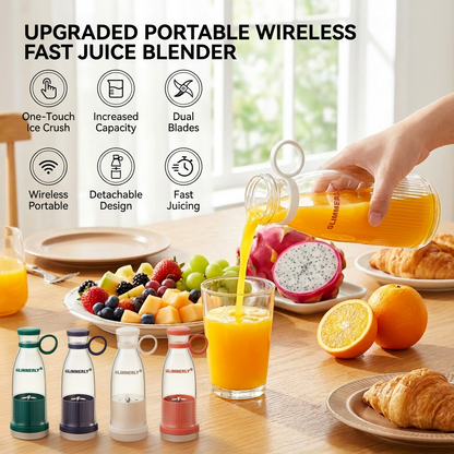 ⚡FLASH SALE · Up to 50% OFF ⚡ GLIMMERLY® Portable Juicer – Blend Fresh Smoothies & Juice for Gym, Office & Travel